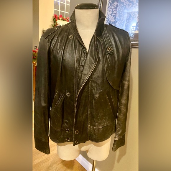 Mike & Chris Other - Mike & Chris Black Leather Men's Jacket